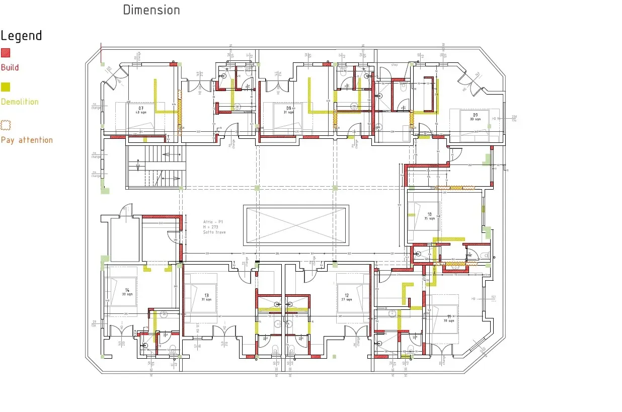 Amani Boutique Hotel a Zanzibar, Tanzania, disegno di progetto 2. Progetto di Riccardo Bandera Architetto