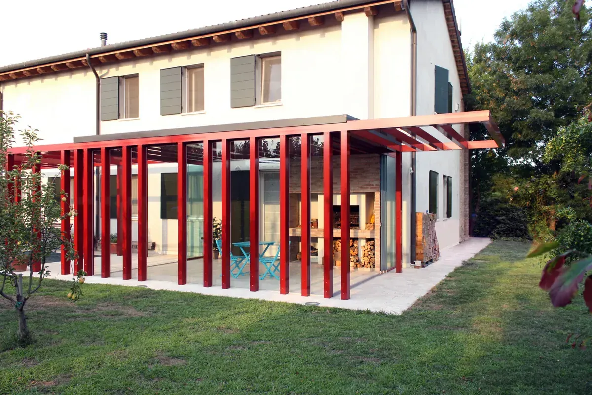 Ampliamenti contemporanei: camera e padiglione a Scorzé, VE, progetto di Riccardo Bandera Architetto