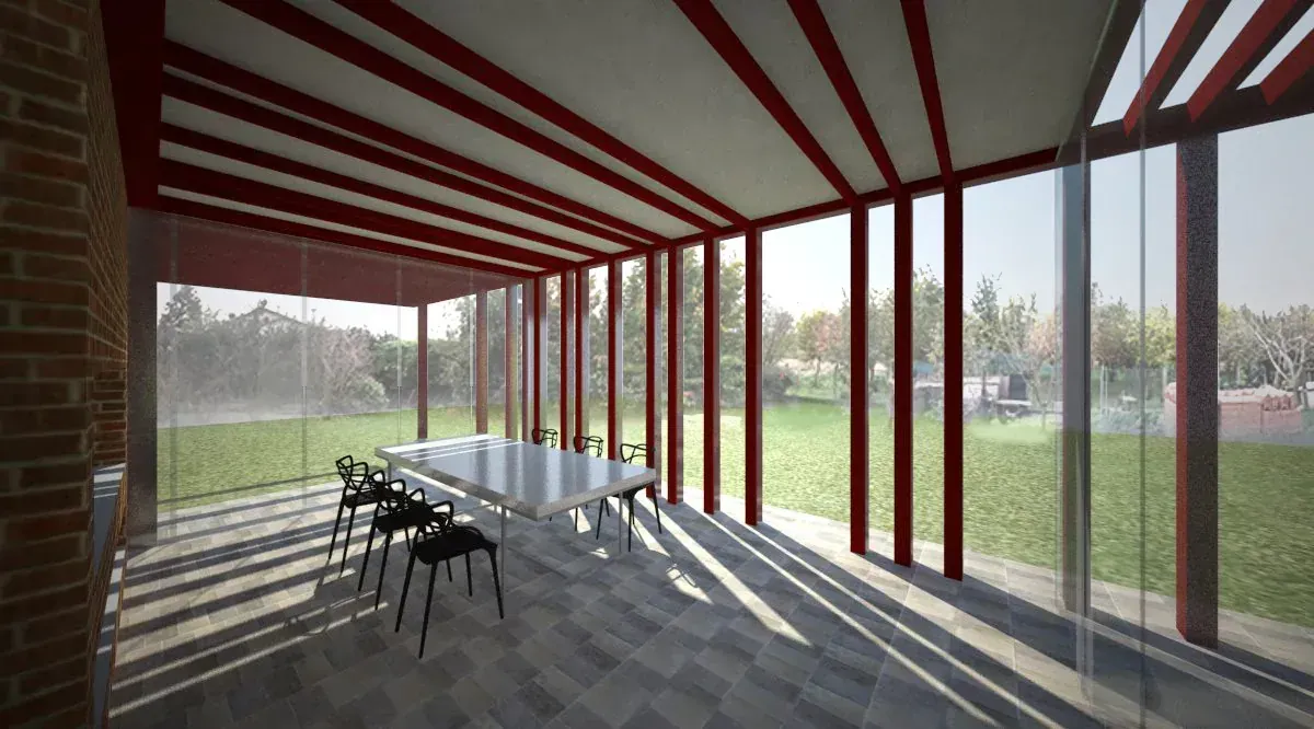 Ampliamenti contemporanei: camera e padiglione a Scorzé, VE, foto 10. Progetto di Riccardo Bandera Architetto