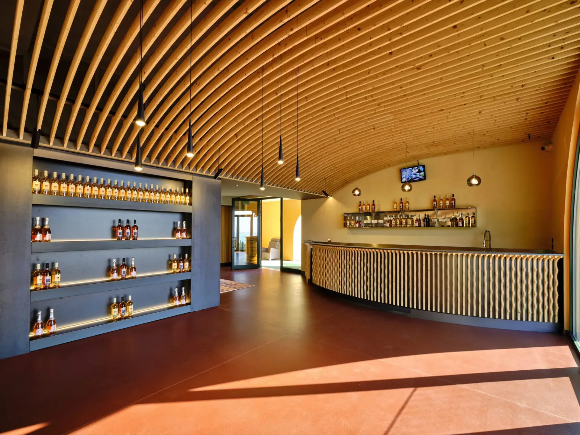 Cantina Vini Colombo sul lago di Garda, VR, foto 11. Progetto di Riccardo Bandera Architetto