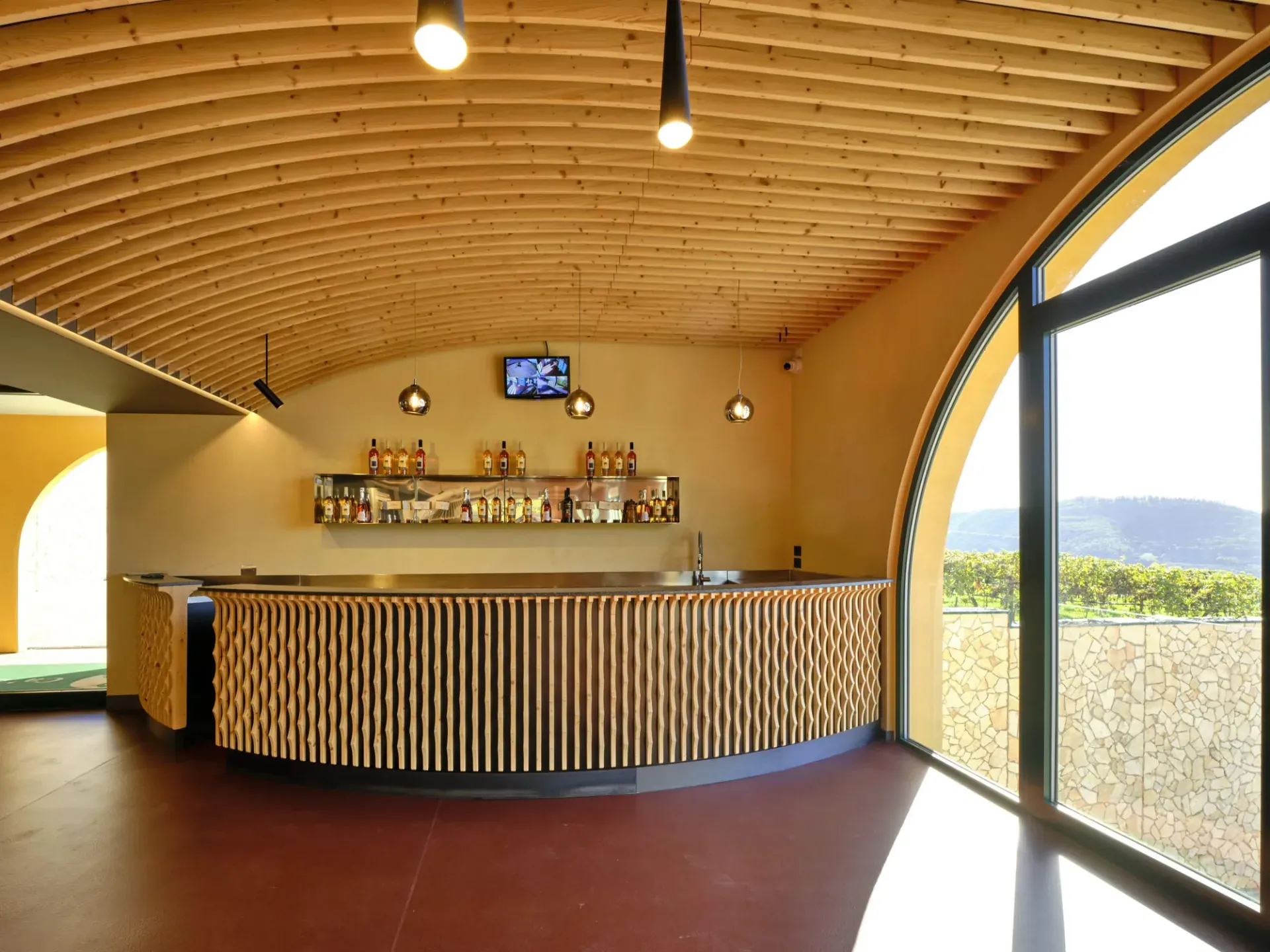 Cantina Vini Colombo sul lago di Garda, VR, foto 12. Progetto di Riccardo Bandera Architetto