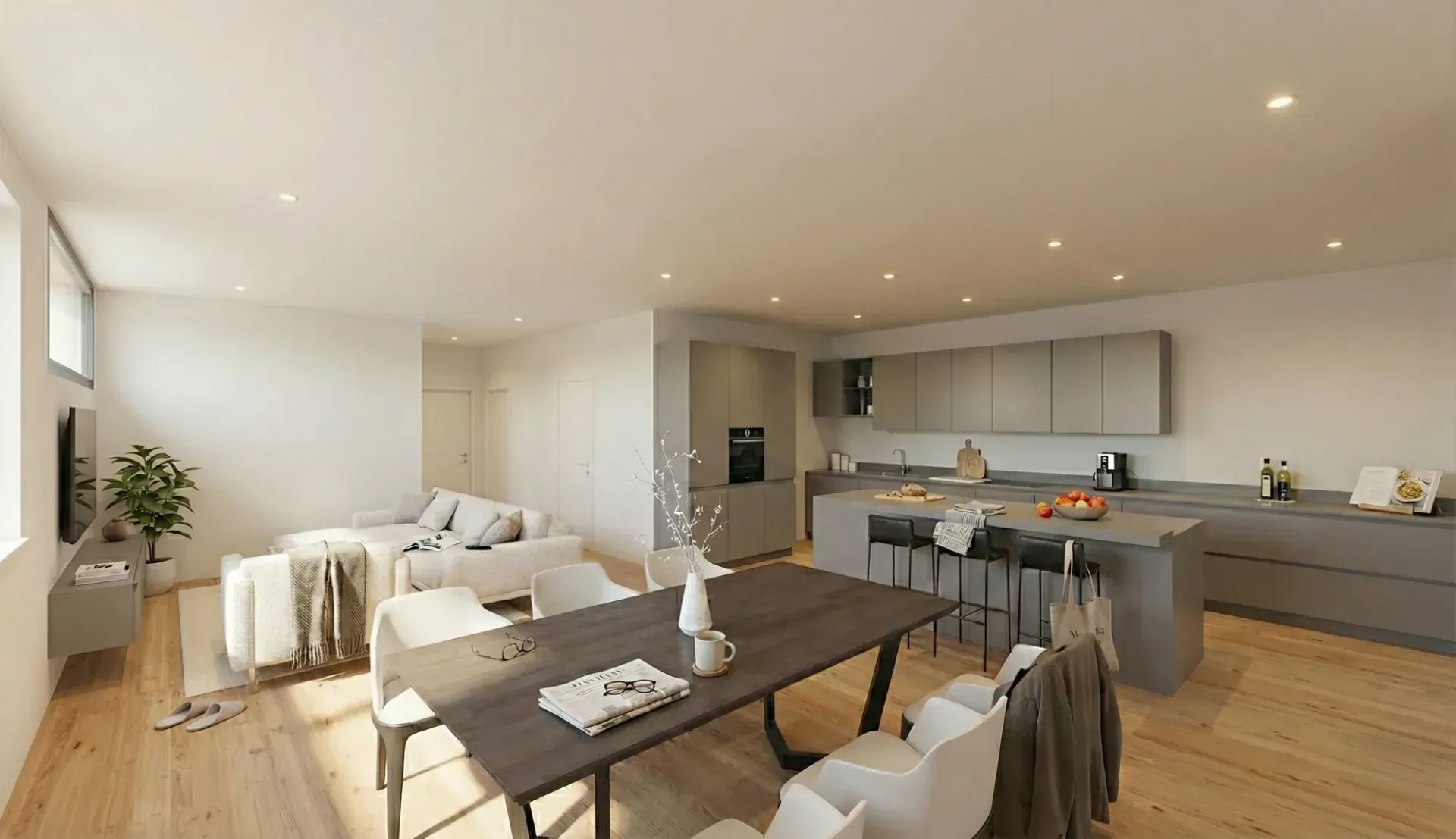 Casa a Bolognano Arco, TN, render 3. Progetto di Riccardo Bandera Architetto