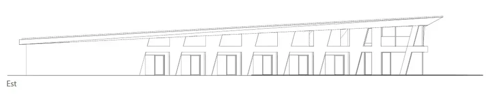Chalet Pinocchio: hotel in legno a Brentonico, TN, disegno di progetto 3. Progetto di Riccardo Bandera Architetto