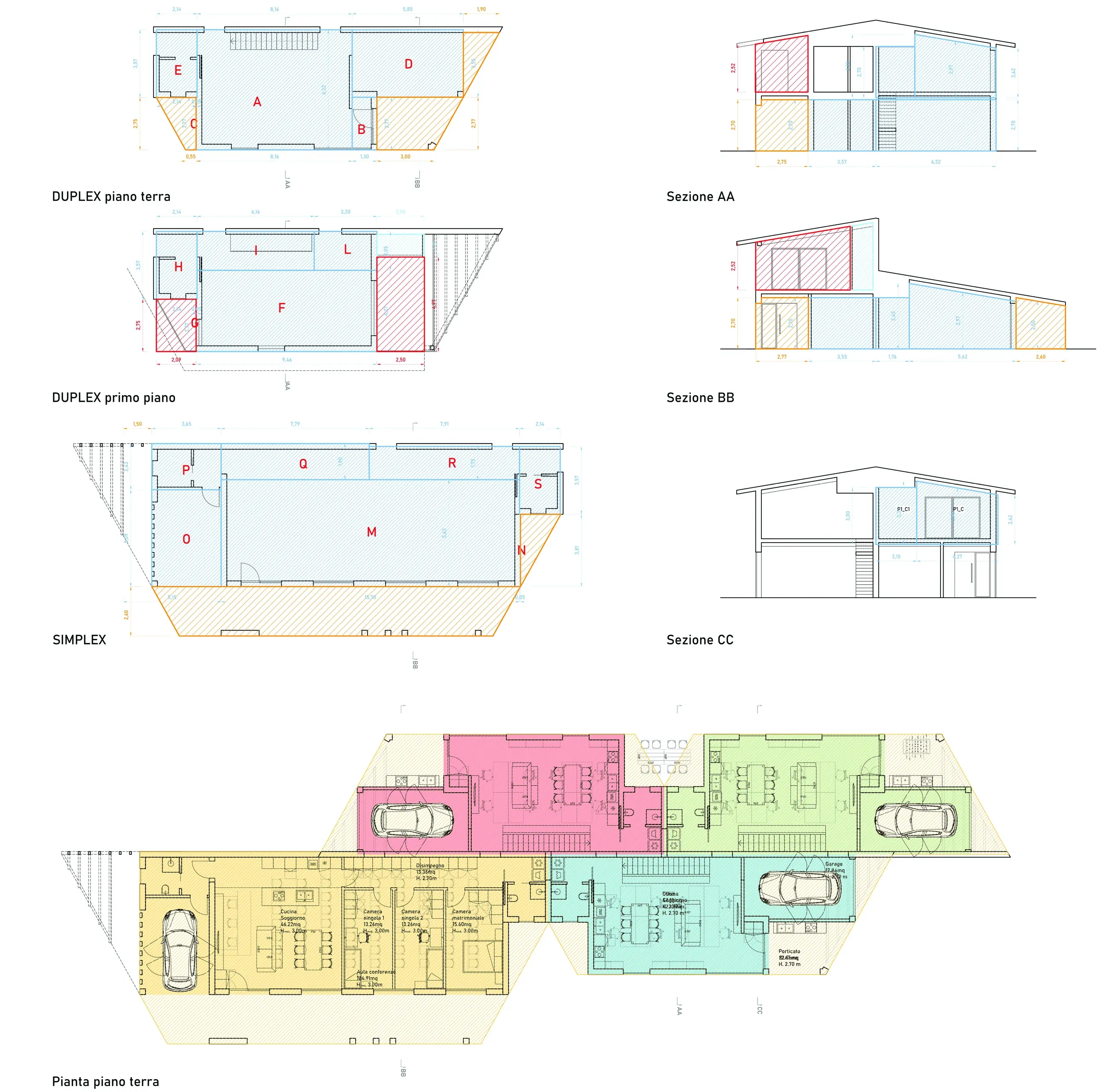 Edificio per uffici a Treviso, TV, disegno 3. Progetto di Riccardo Bandera Architetto