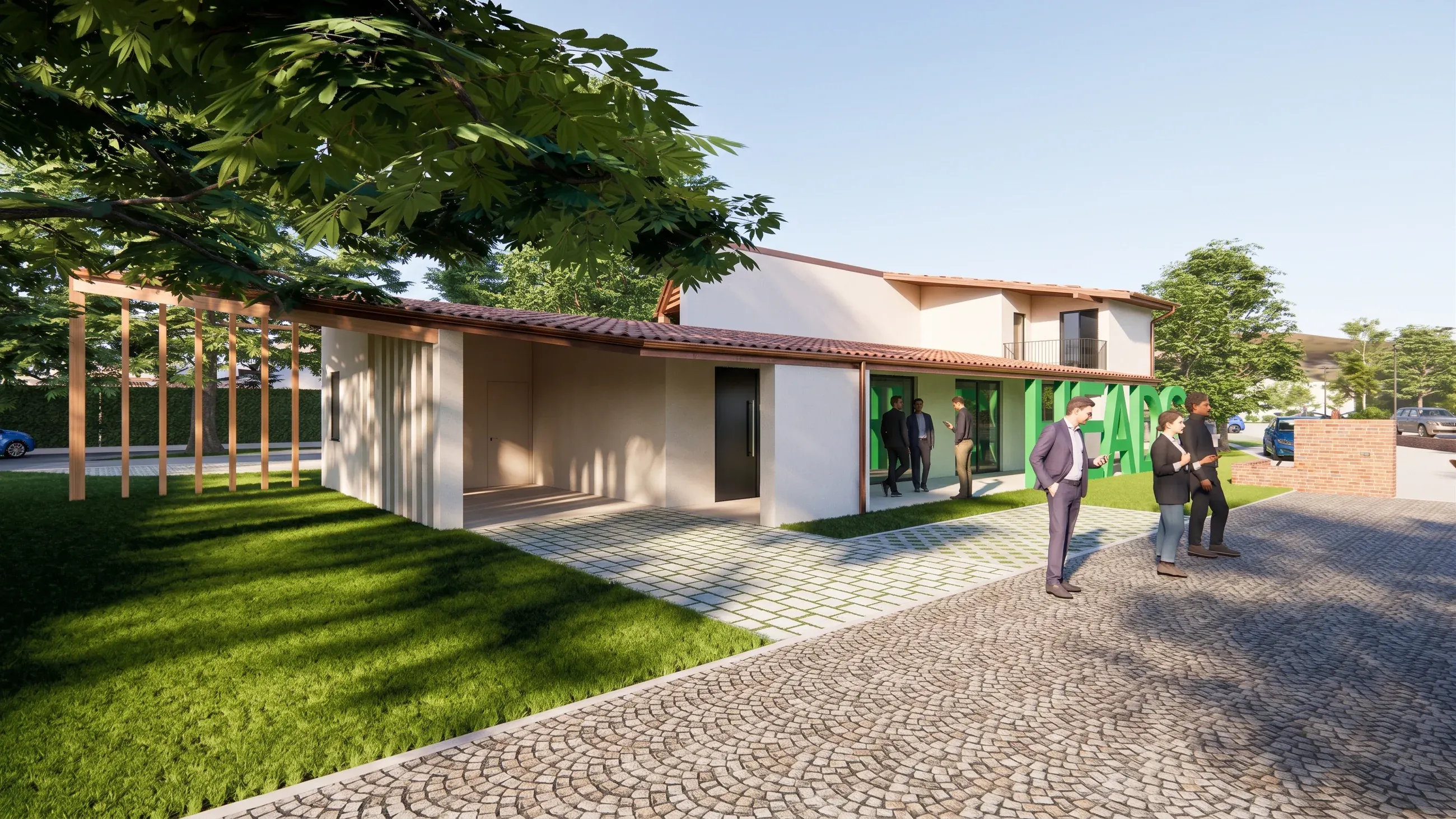 Edificio per uffici a Treviso, TV, render 5. Progetto di Riccardo Bandera Architetto
