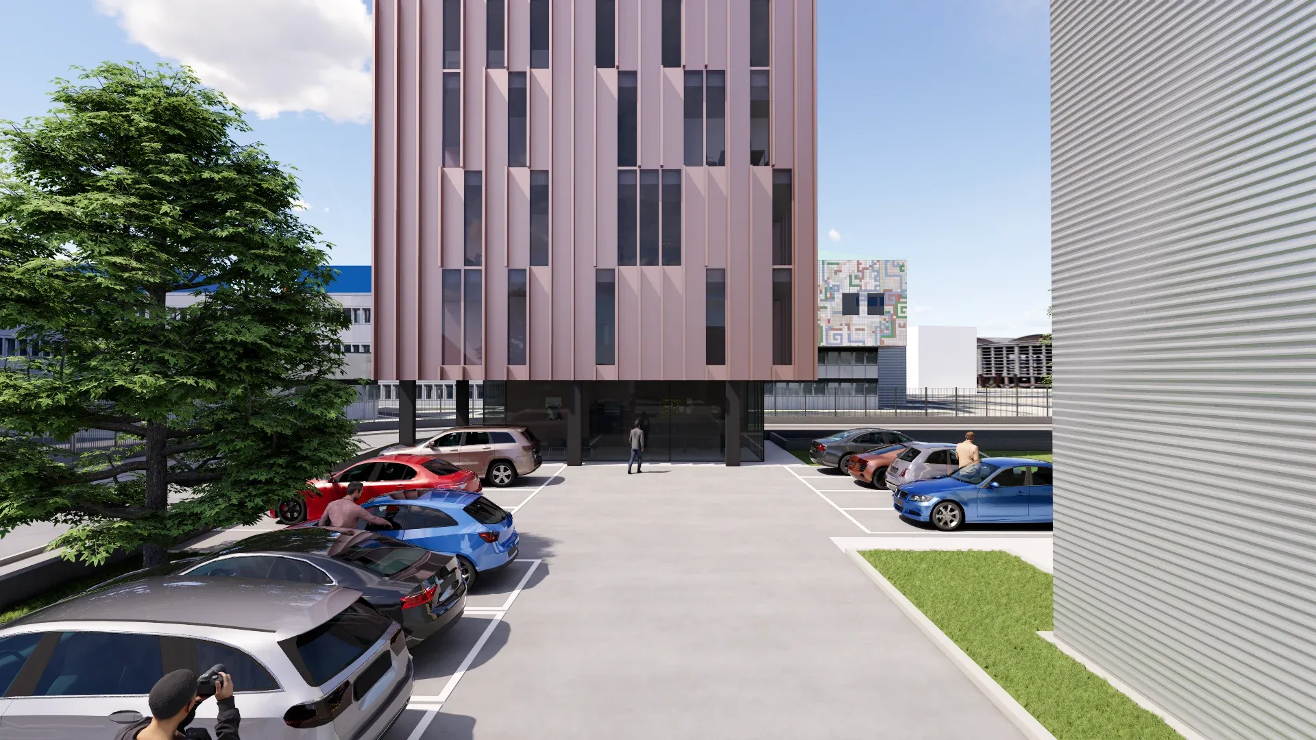 Edificio per uffici in Via Torino a Mestre, VE, render 5. Progetto di Riccardo Bandera Architetto