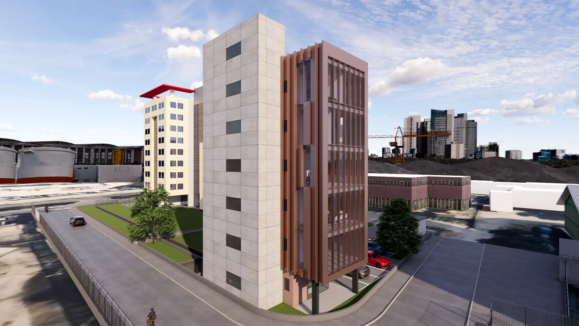 Edificio per uffici in Via Torino a Mestre, VE, render 7. Progetto di Riccardo Bandera Architetto