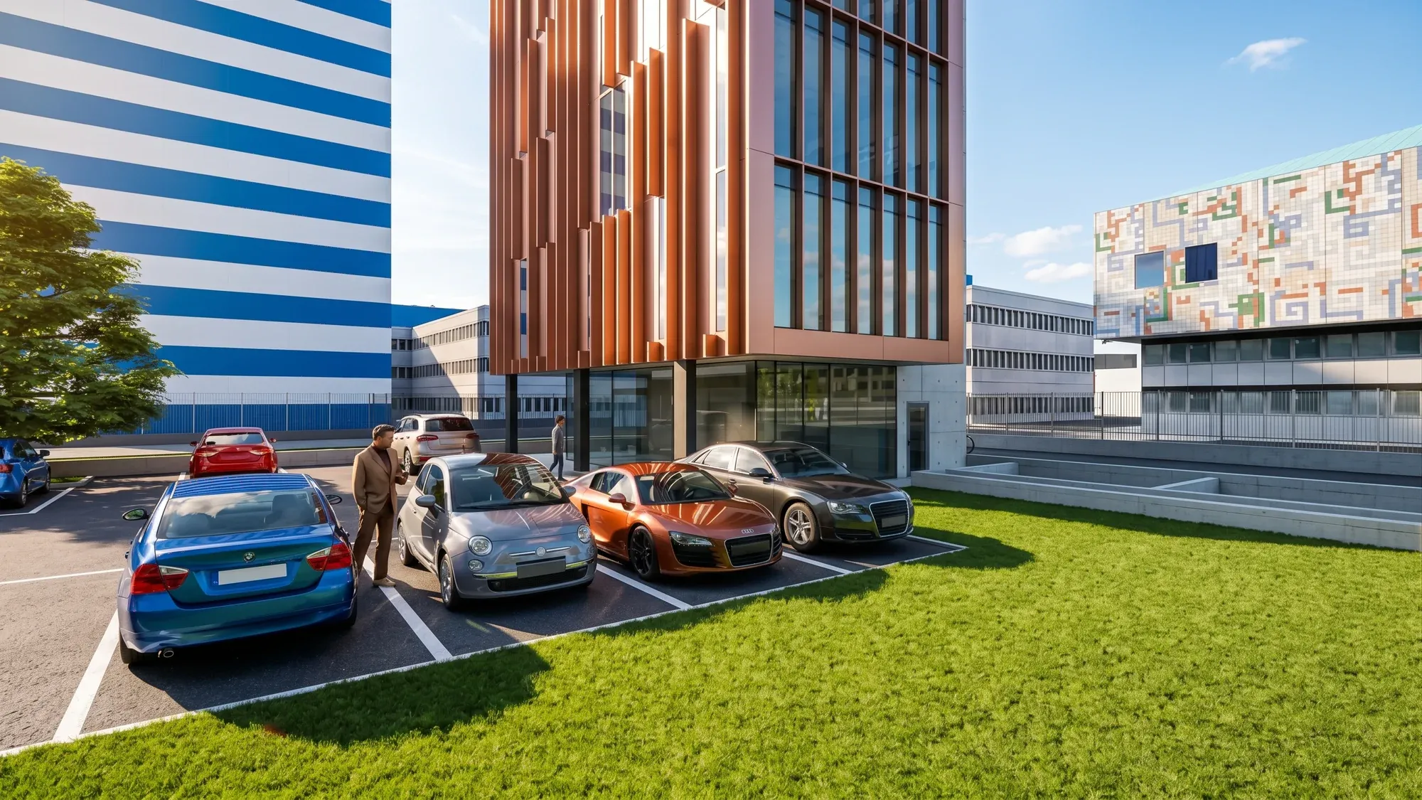 Edificio per uffici in Via Torino a Mestre, VE, render 8. Progetto di Riccardo Bandera Architetto