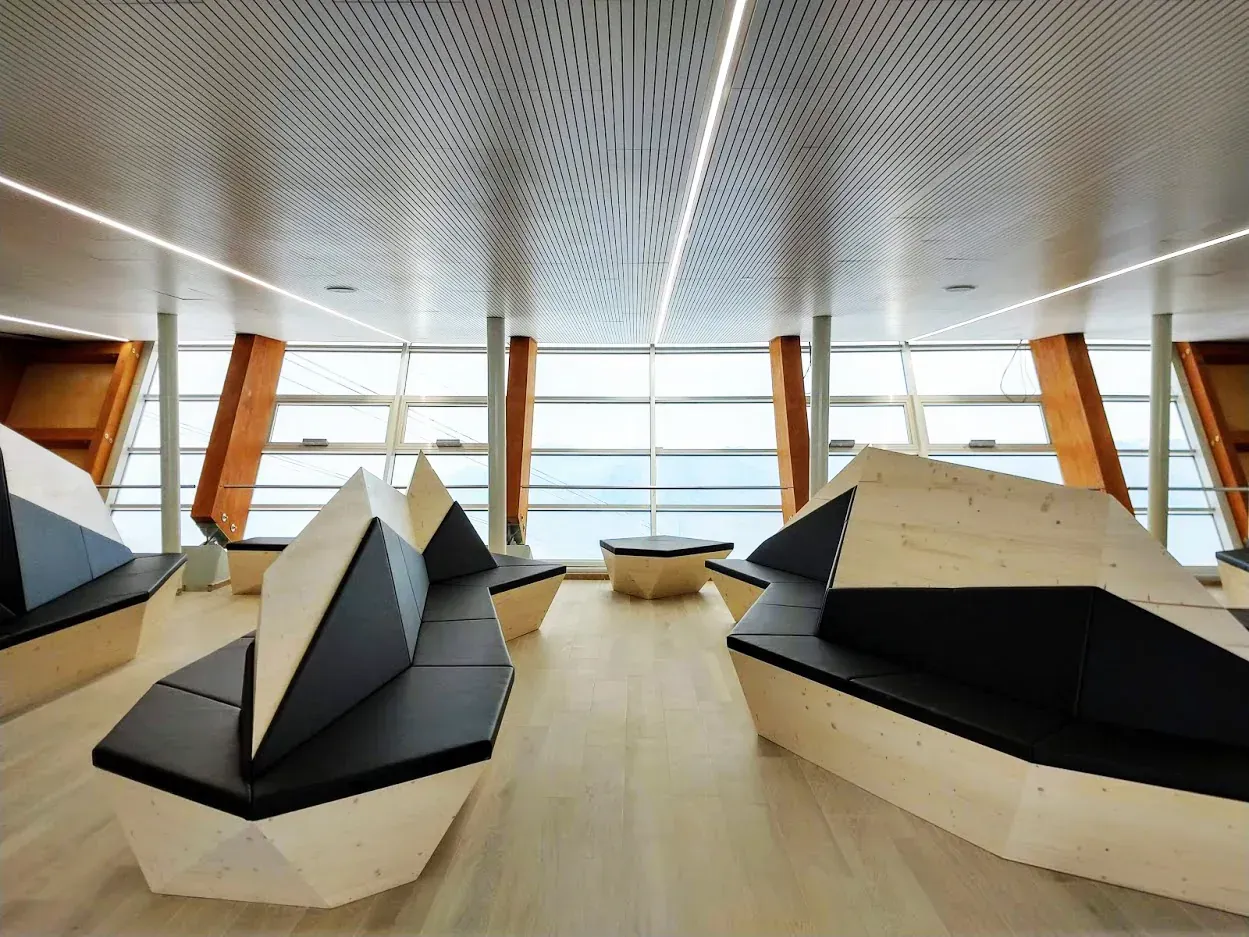Funivia Malcesine Monte Baldo: paesaggio arredo, TN, foto 7. Progetto di Riccardo Bandera Architetto