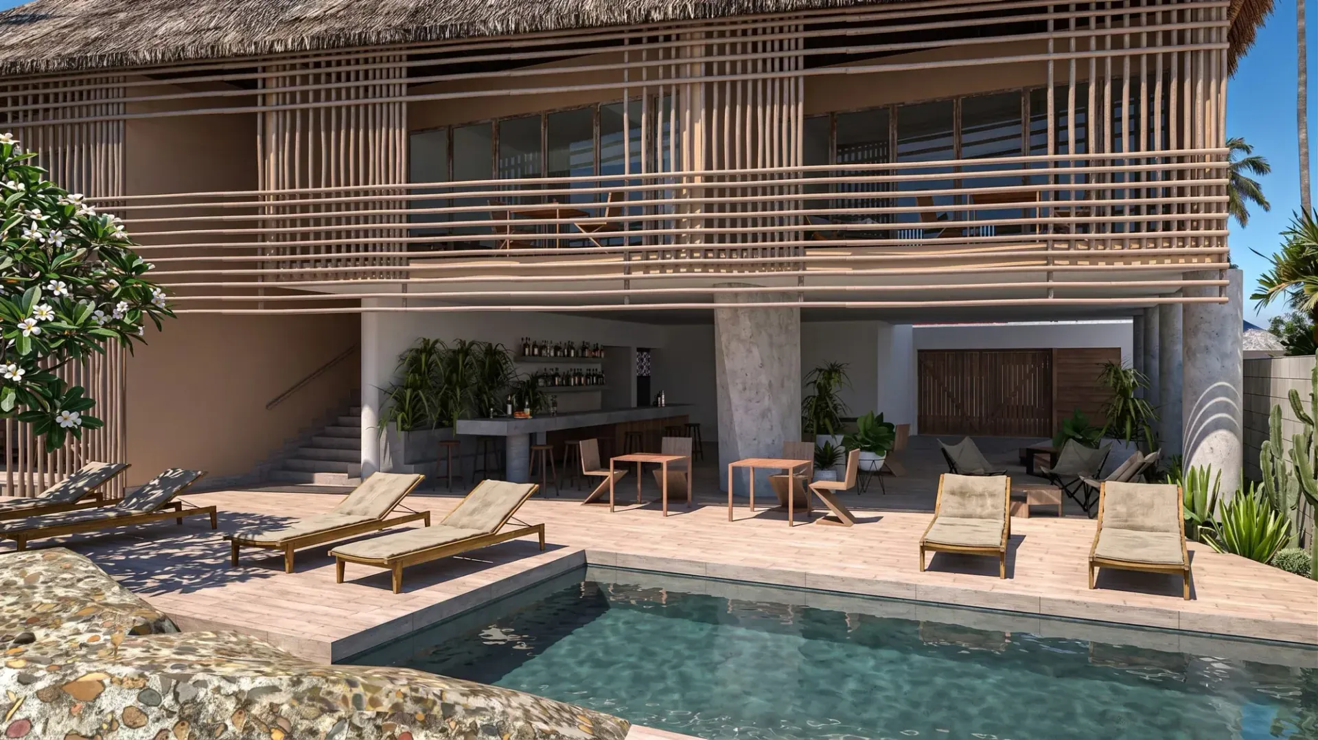 Guest house a Nungwi, progetto di Riccardo Bandera Architetto