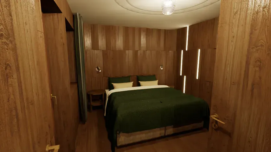 Hotel Antares a Selva di Val Gardena, BZ, render 1. Progetto di Riccardo Bandera Architetto