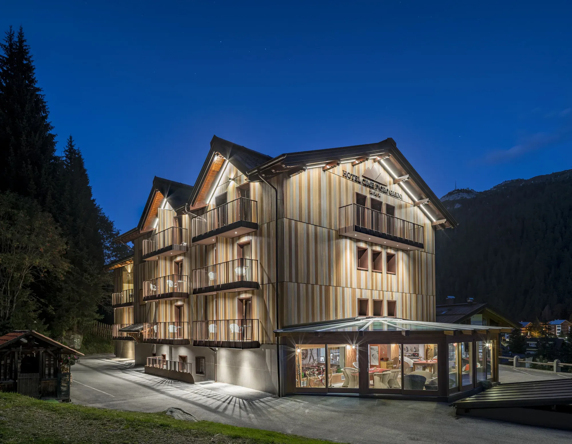 Hotel Cime D’Oro a Madonna di Campiglio, TN, foto 11. Progetto di Riccardo Bandera Architetto. Fotografia di Luca Casonato