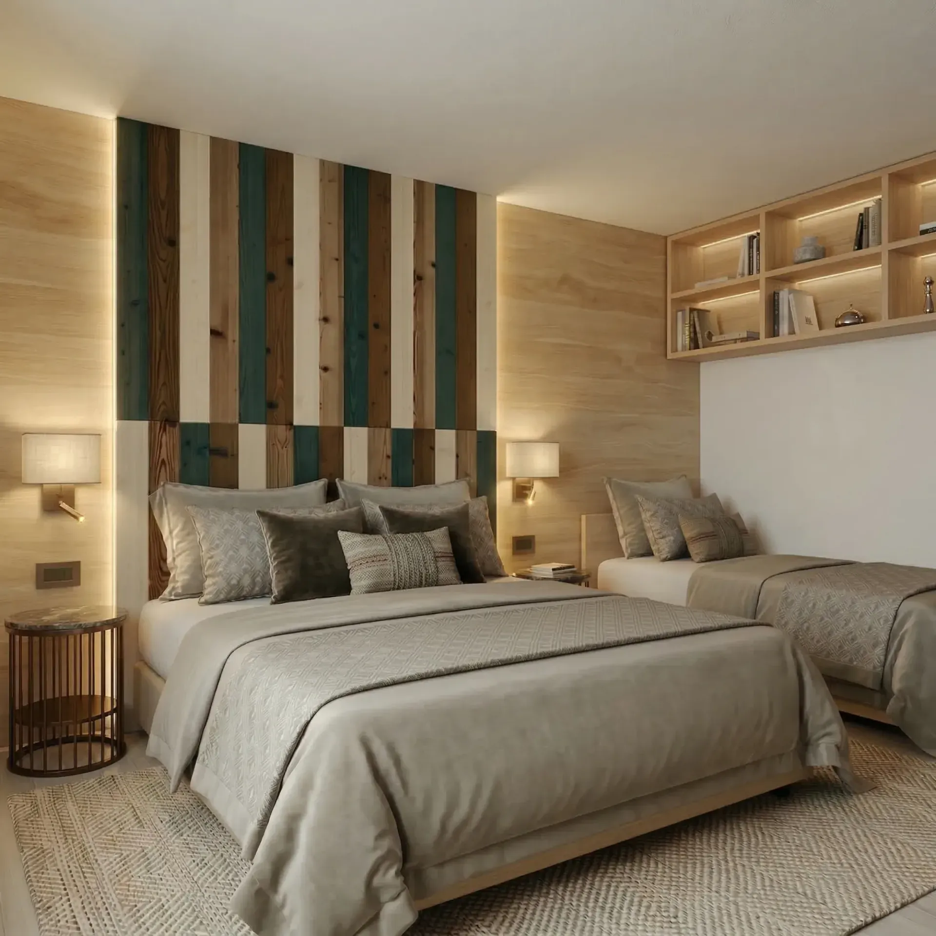 Hotel Cime D’Oro a Madonna di Campiglio, TN, render 3. Progetto di Riccardo Bandera Architetto