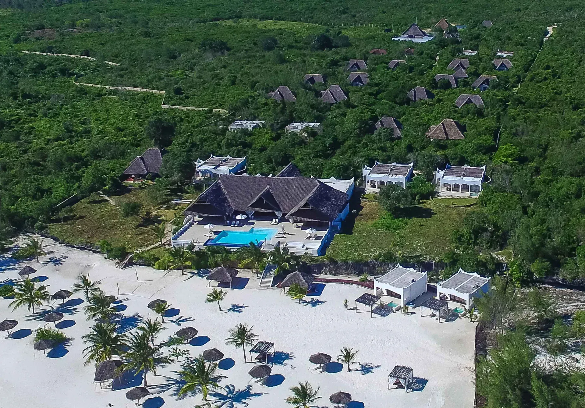 Kono Kono Hotel and Villas a Zanzibar, Tanzania, progetto di Riccardo Bandera Architetto