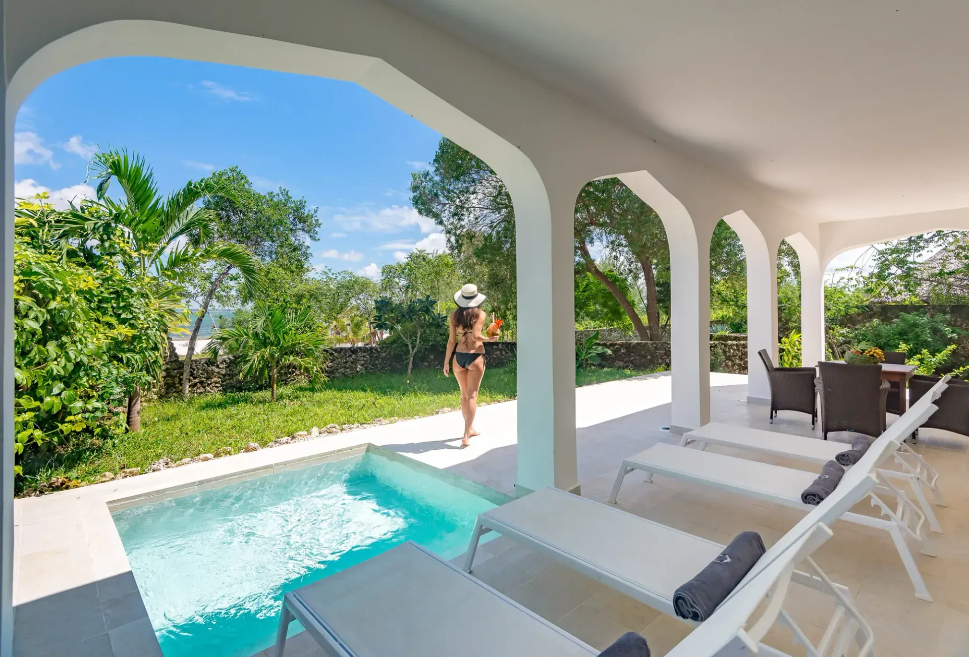 Kono Kono Hotel and Villas a Zanzibar, Tanzania, foto 8. Progetto di Riccardo Bandera Architetto