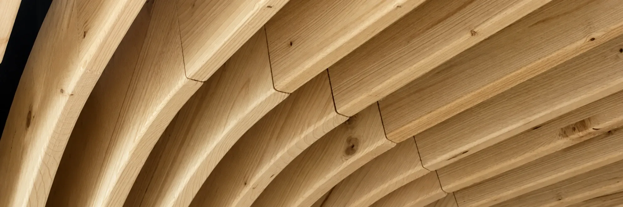 Travi curve in legno lamellare
