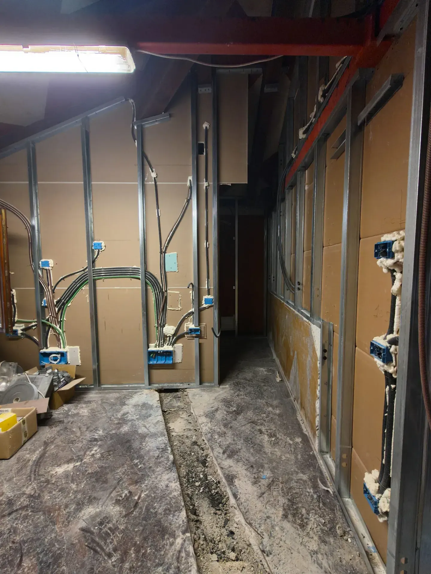 Michelangelo House a Mestre, VE, foto di cantiere 1. Progetto di Riccardo Bandera Architetto