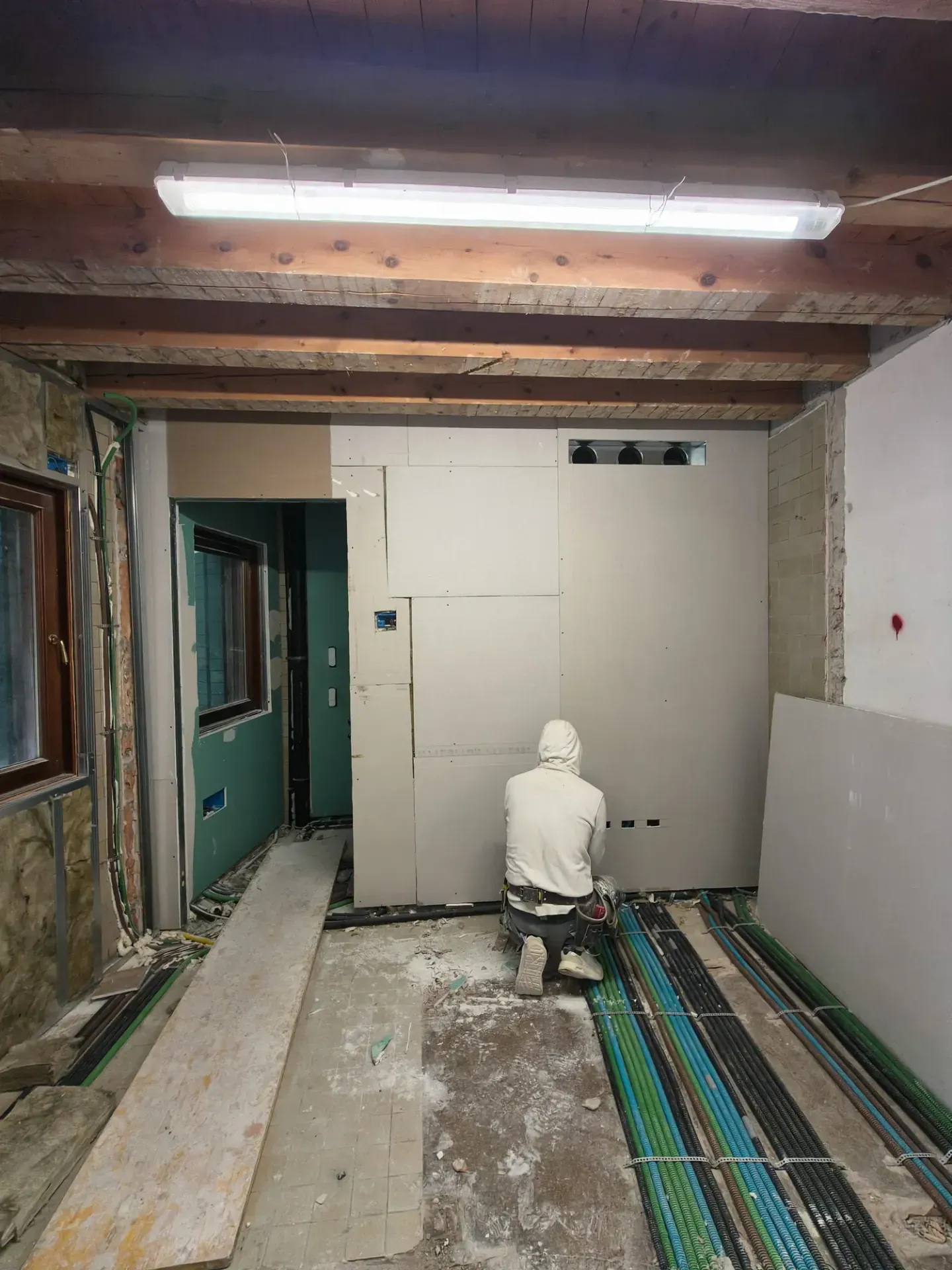 Michelangelo House a Mestre, VE, foto di cantiere 2. Progetto di Riccardo Bandera Architetto