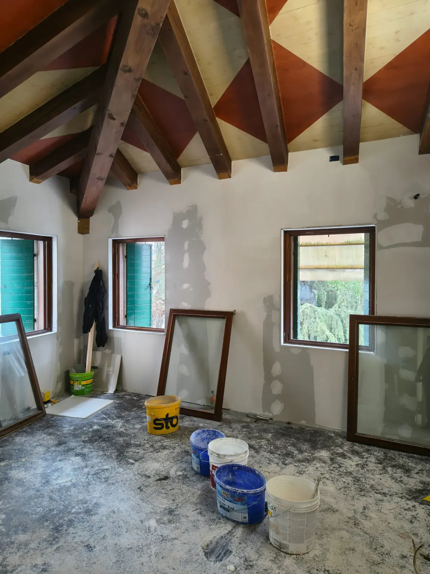 Michelangelo House a Mestre, VE, foto di cantiere 3. Progetto di Riccardo Bandera Architetto