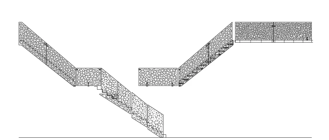 Nuova scala e soppalco per una casa ad Albignasego, PD, disegno di progetto 2. Progetto di Riccardo Bandera Architetto