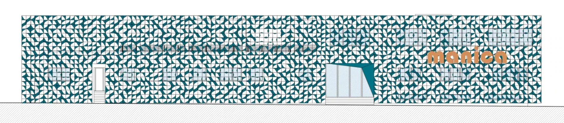 Nuovo Headquarter Manica S.p.a. a Rovereto, TN, disegno di progetto 1. Progetto di Riccardo Bandera Architetto