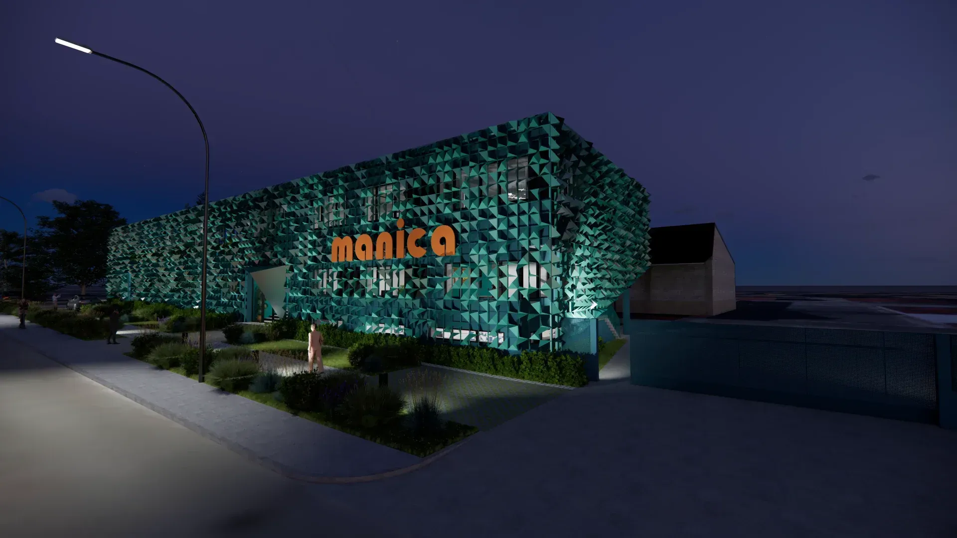 Nuovo Headquarter Manica S.p.a. a Rovereto, TN, render 2. Progetto di Riccardo Bandera Architetto