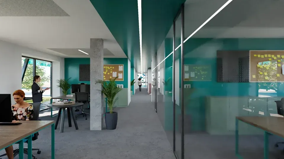 Nuovo Headquarter Manica S.p.a. a Rovereto, TN, render 4. Progetto di Riccardo Bandera Architetto