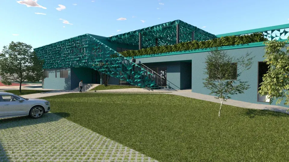 Nuovo Headquarter Manica S.p.a. a Rovereto, TN, render 10. Progetto di Riccardo Bandera Architetto