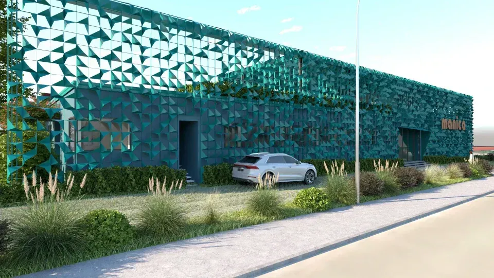Nuovo Headquarter Manica S.p.a. a Rovereto, TN, render 11. Progetto di Riccardo Bandera Architetto