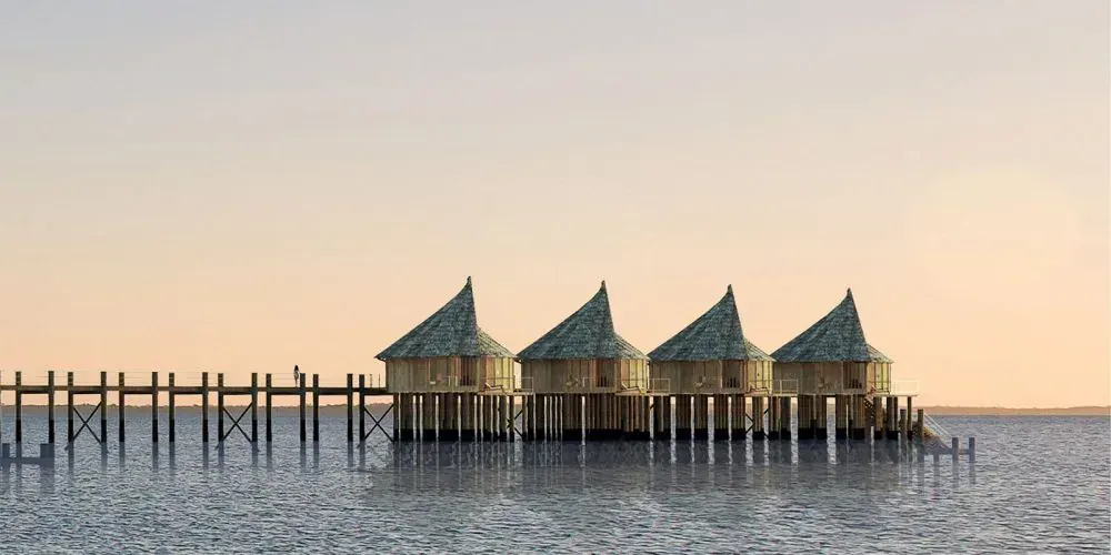 Overwater Villas a Zanzibar, Tanzania, foto 1. Progetto di Riccardo Bandera Architetto