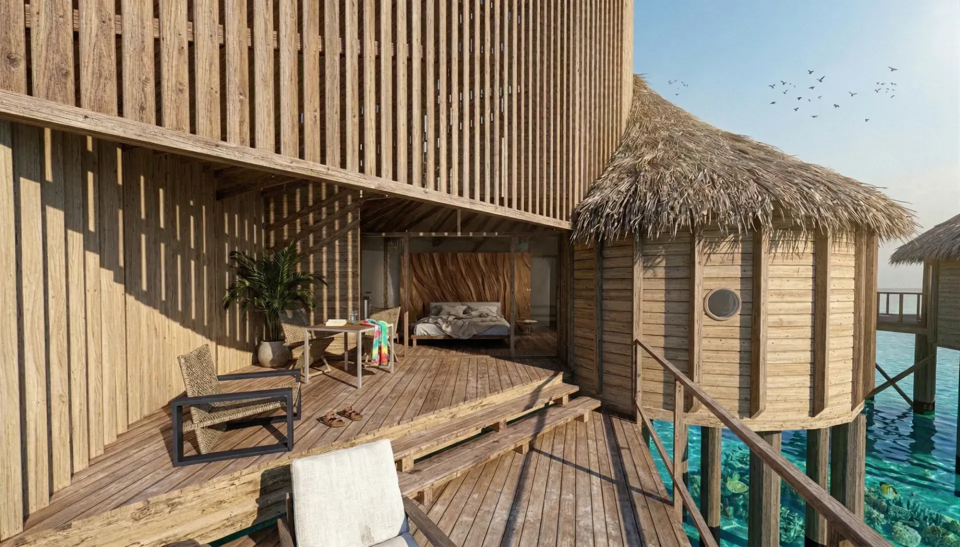 Overwater Villas a Zanzibar, Tanzania, foto 5. Progetto di Riccardo Bandera Architetto