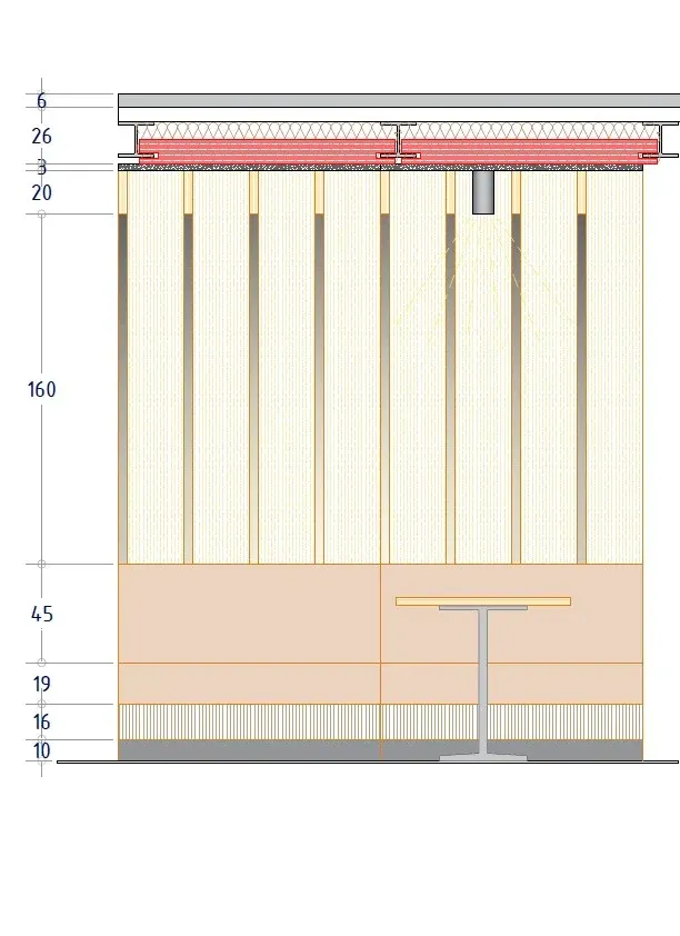 Ristorante alpino a Polsa di Brentonico, Trento, disegno di progetto 3. Progetto di Riccardo Bandera Architetto