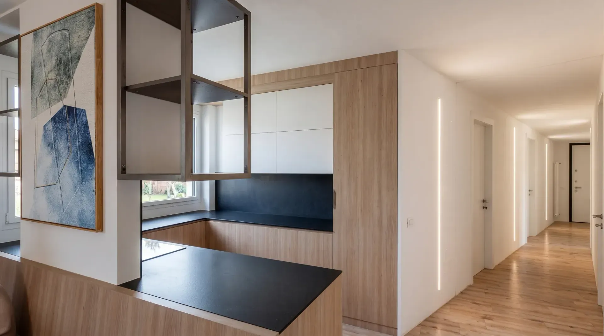 Ristrutturazione appartamento a Rovereto, render 3. Progetto di Riccardo Bandera Architetto