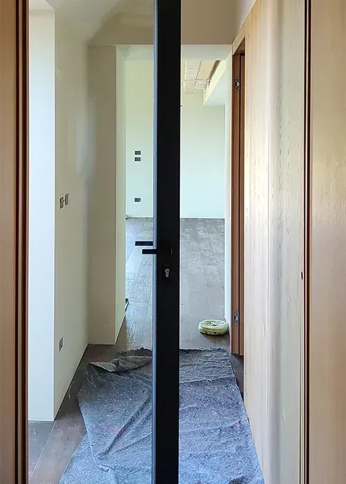 Ristrutturazione di una casera nell’Alpago a Tambre, BL, foto di cantiere 4. Progetto di Riccardo Bandera Architetto