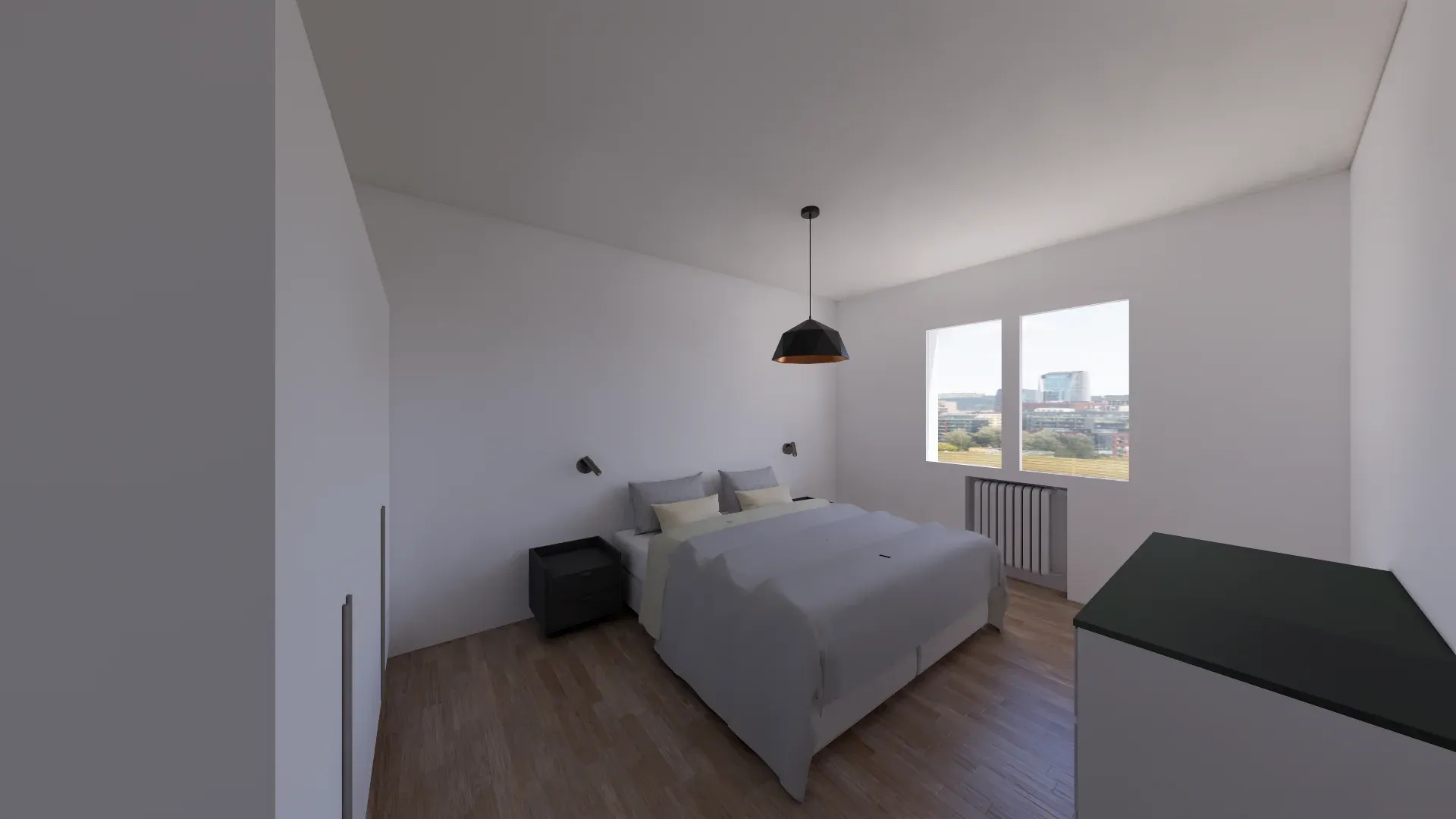 Ristrutturazione di interni a Mestre, VE, render 8. Progetto di Riccardo Bandera Architetto