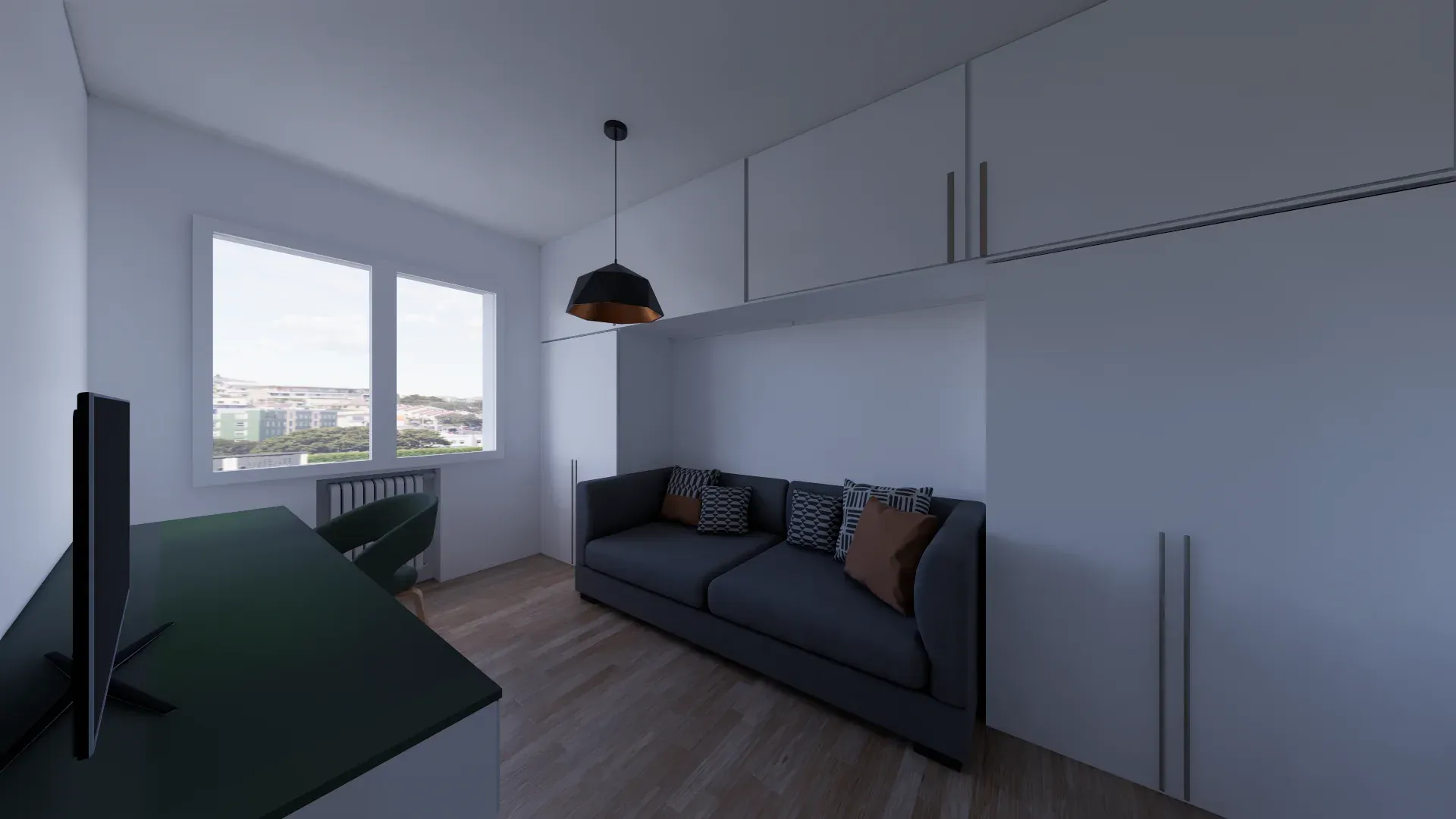 Ristrutturazione di interni a Mestre, VE, render 9. Progetto di Riccardo Bandera Architetto