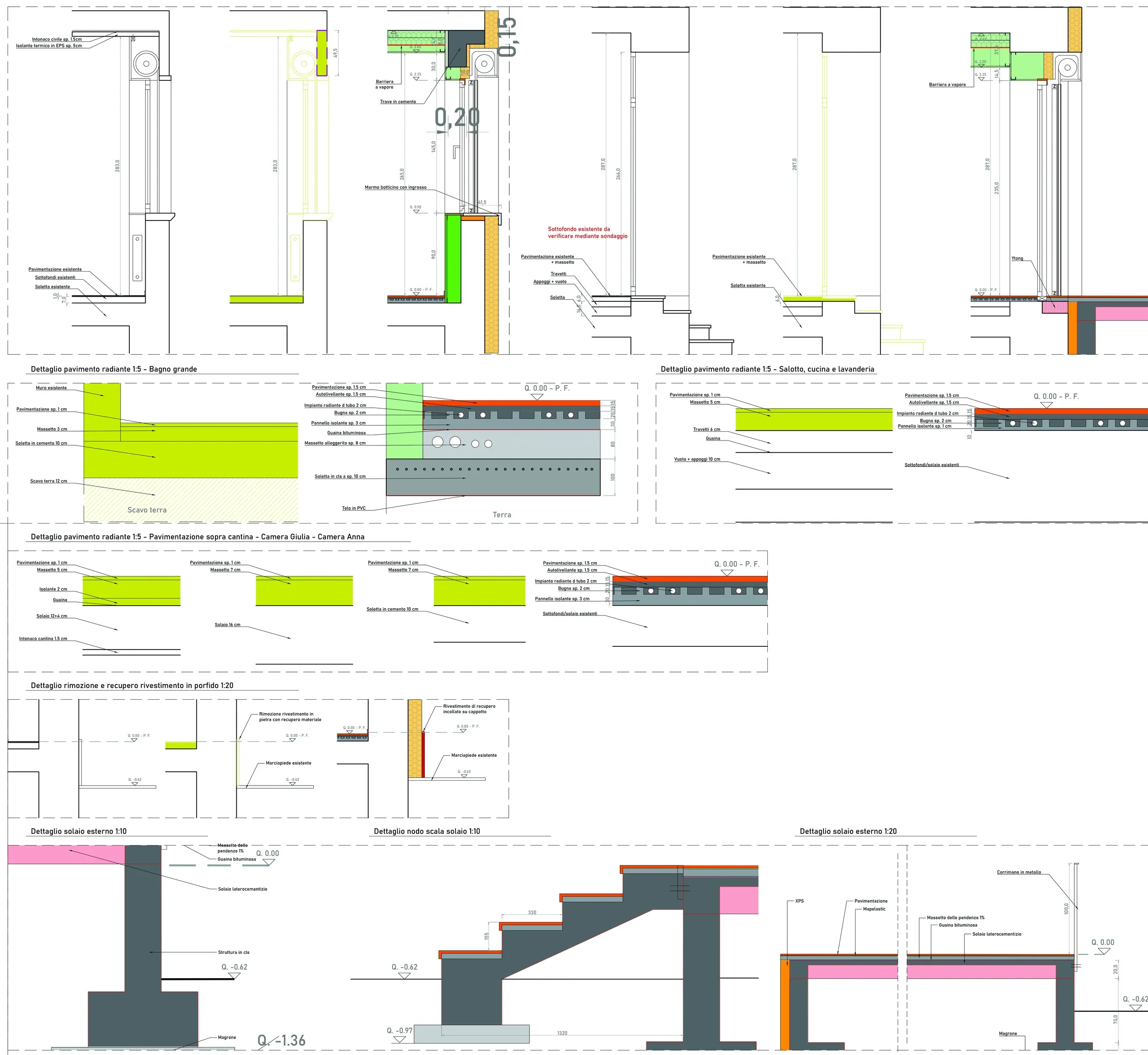Ristrutturazione e interni a Rovereto, TN, disegno 3. Progetto di Riccardo Bandera Architetto