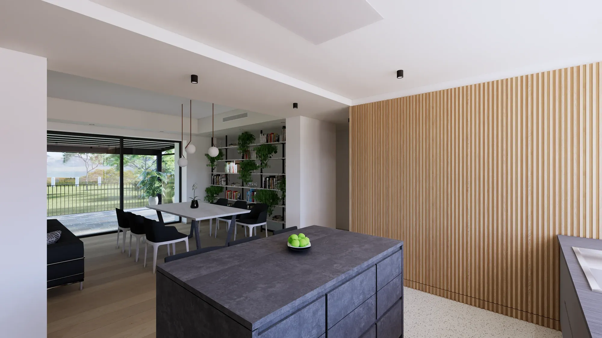 Ristrutturazione e interni a Rovereto, TN, render 1. Progetto di Riccardo Bandera Architetto
