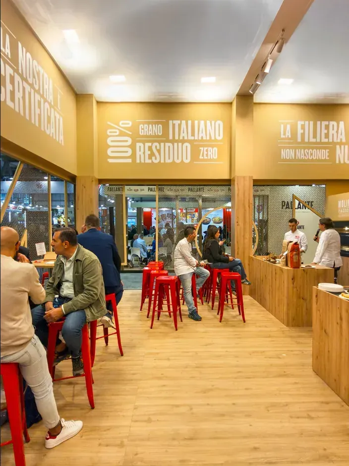 Stand TuttoFood Molini Fagioli, foto 3. Progetto di Riccardo Bandera Architetto