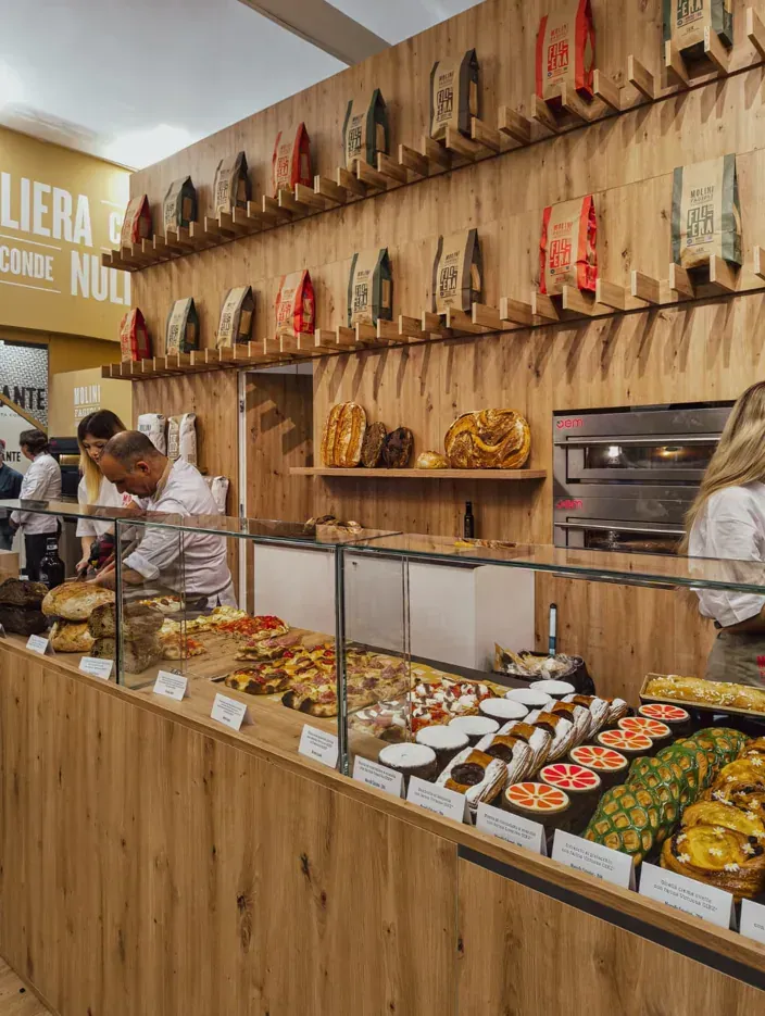 Stand TuttoFood Molini Fagioli, foto 4. Progetto di Riccardo Bandera Architetto