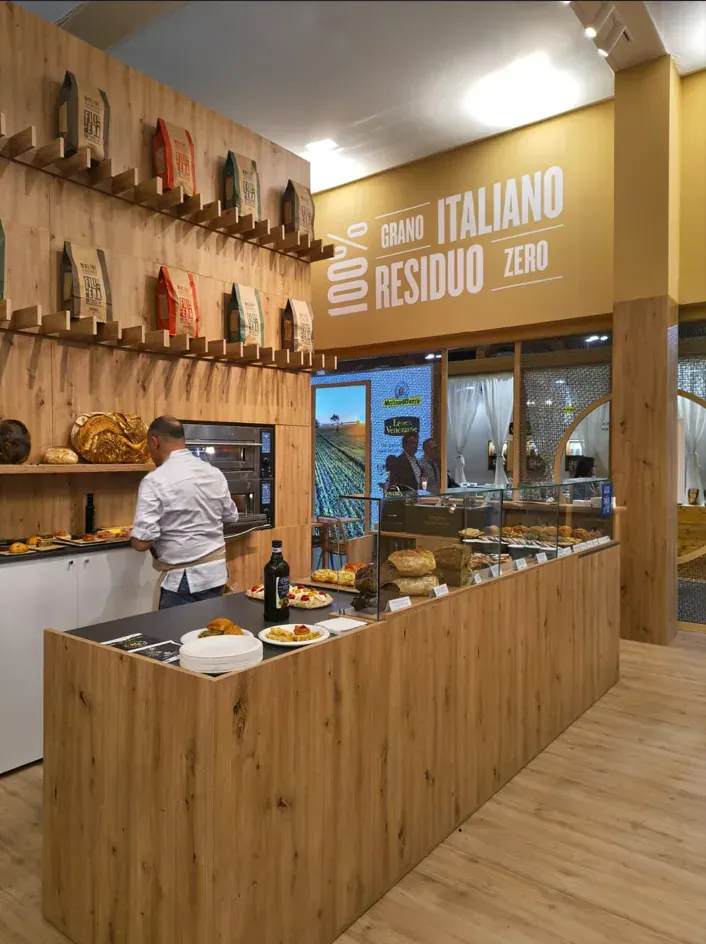 Stand TuttoFood Molini Fagioli, foto 5. Progetto di Riccardo Bandera Architetto