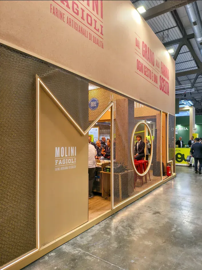 Stand TuttoFood Molini Fagioli, foto 6. Progetto di Riccardo Bandera Architetto
