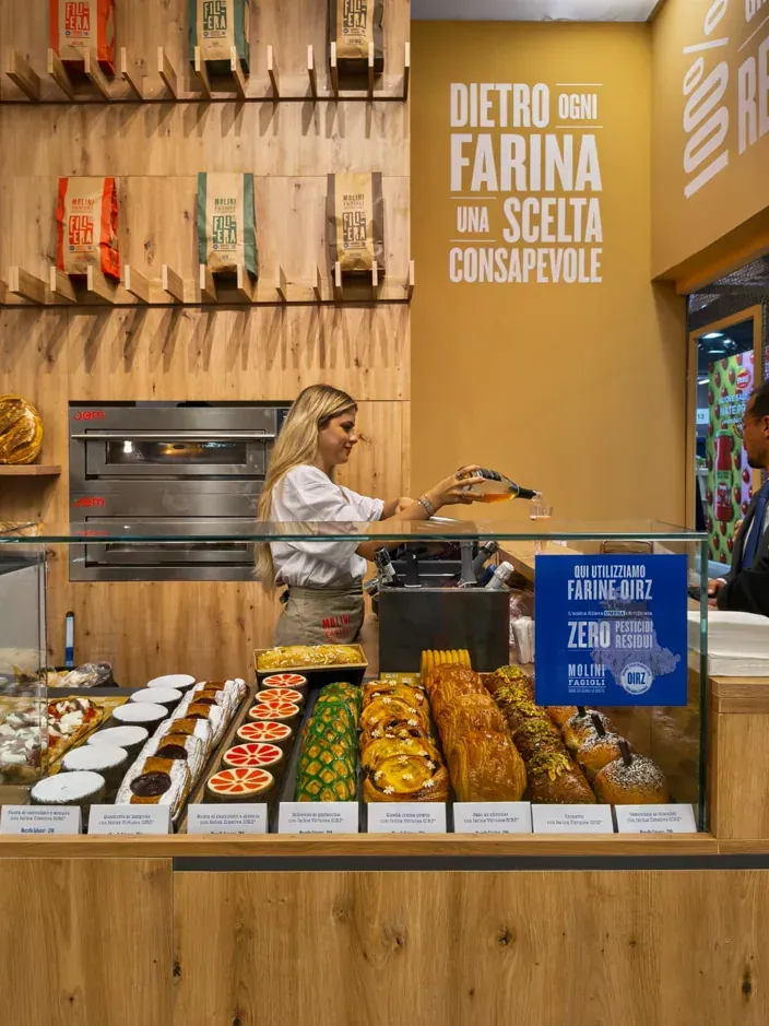 Stand TuttoFood Molini Fagioli, foto 7. Progetto di Riccardo Bandera Architetto