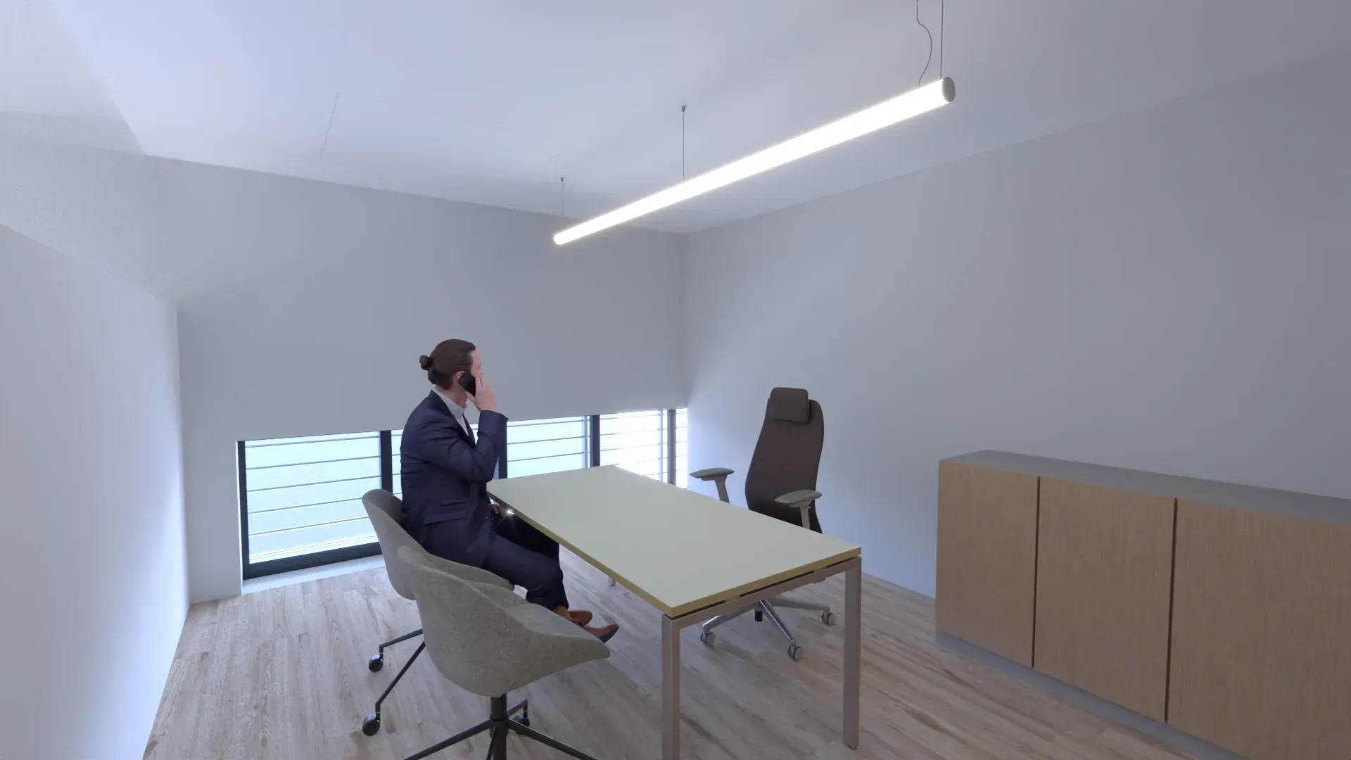 Uffici Impel servizi, render 3. Progetto di Riccardo Bandera Architetto