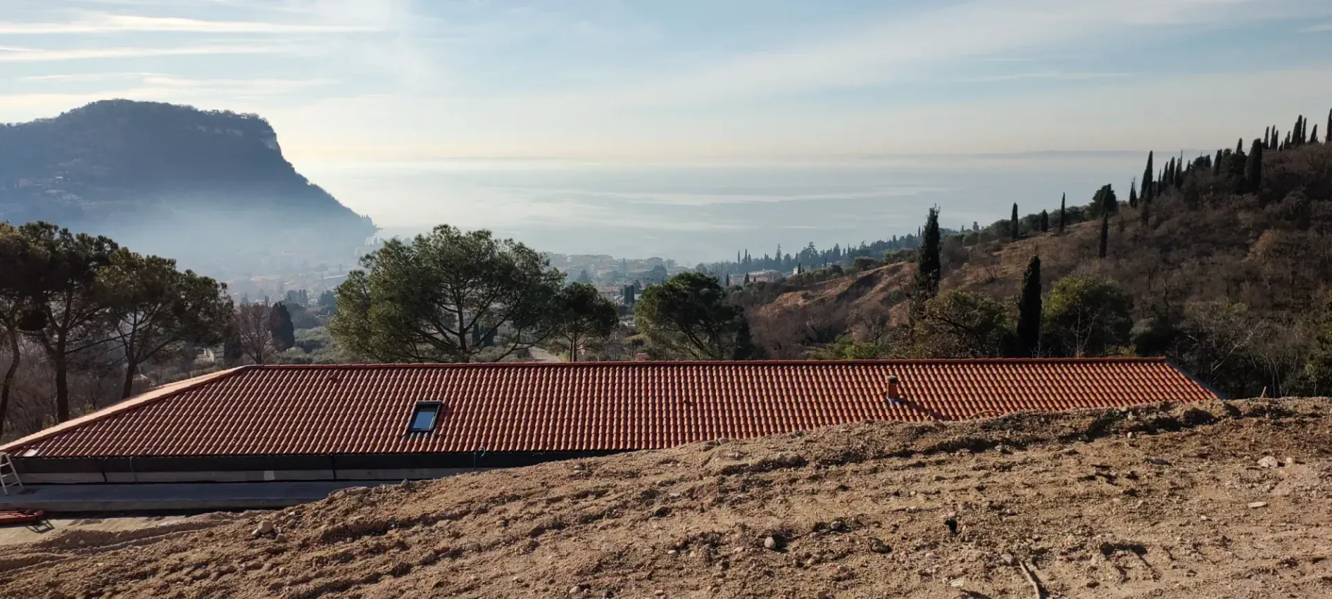 Villa con affaccio sul lago di Garda realizzata in legno a Verona, VR, foto di cantiere 2. Progetto di Riccardo Bandera Architetto
