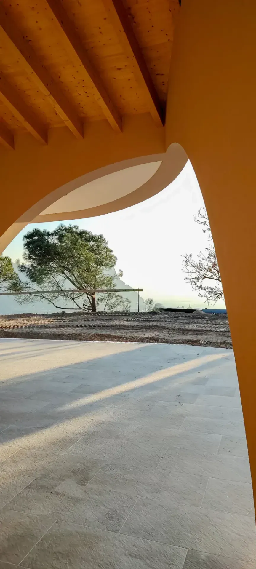 Villa con affaccio sul lago di Garda realizzata in legno a Verona, VR, foto di cantiere 3. Progetto di Riccardo Bandera Architetto