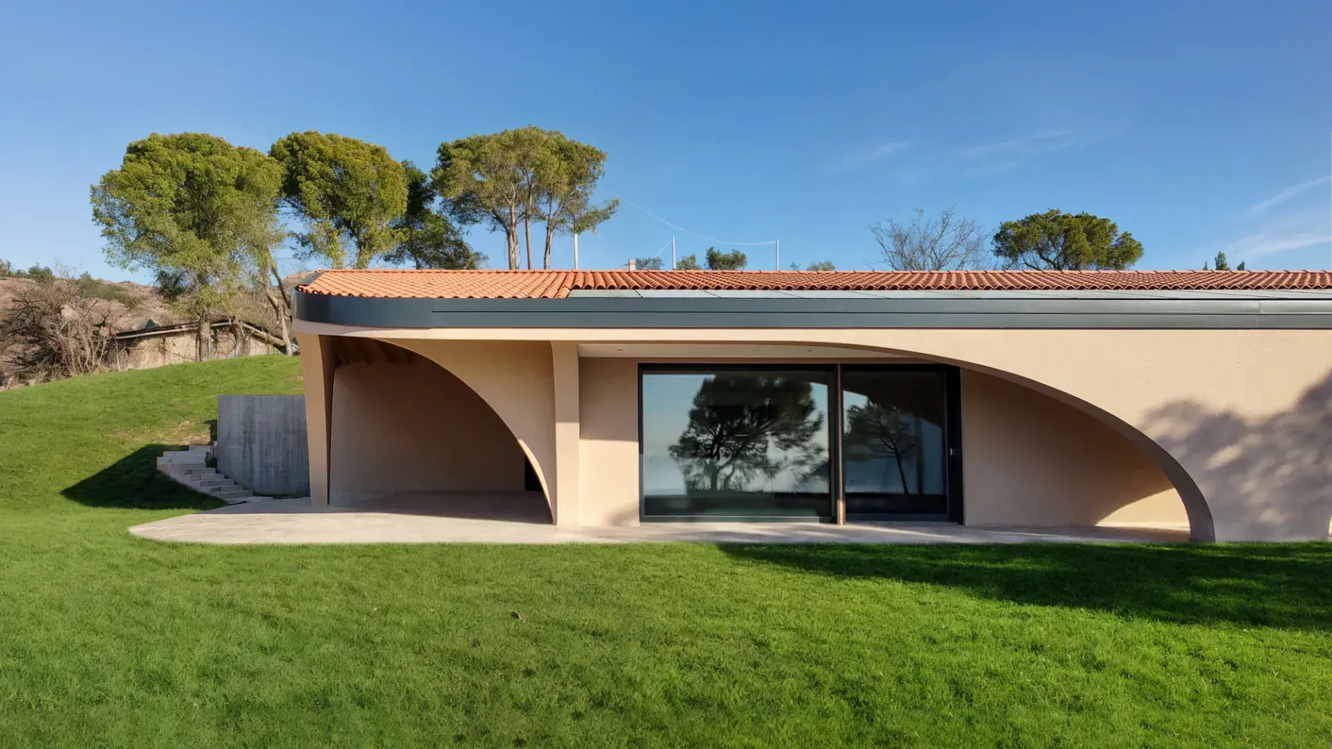 Villa con affaccio sul lago di Garda realizzata in legno a Verona, VR, progetto di Riccardo Bandera Architetto