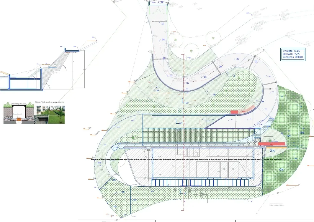 Villa con affaccio sul lago di Garda realizzata in legno a Verona, VR, disegno di progetto 1. Progetto di Riccardo Bandera Architetto