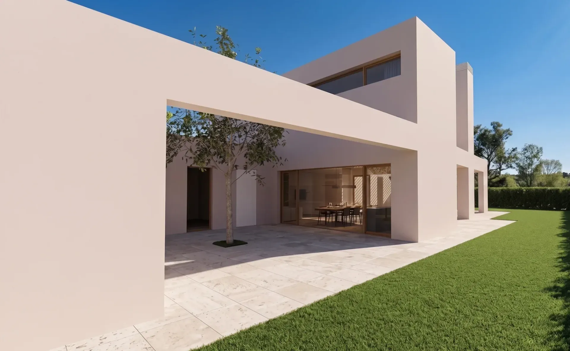 Villa in legno nella campagna veronese a Veronella, VR, progetto di Riccardo Bandera Architetto